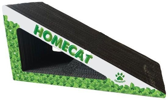 homecat 30х14х17 см когтеточка треугольник малый с кошачьей мятой гофрокартон