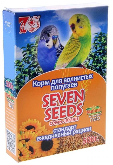 корм для волнистых попугаев "seven seeds" (7 семян) ежедневный рацион