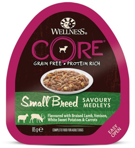 core small breed консервы из баранины с олениной, белым сладким картофелем и морковью для собак мелких пород