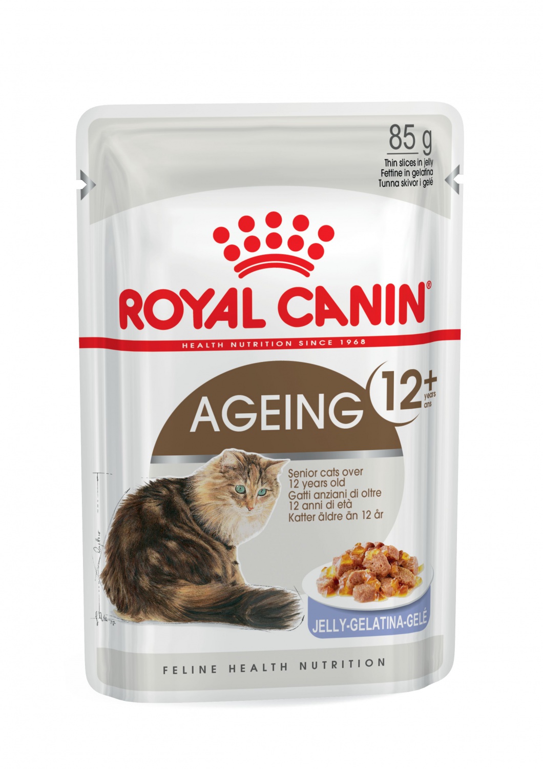 паучи для пожилых кошек "royal canin ageing +12" в желе