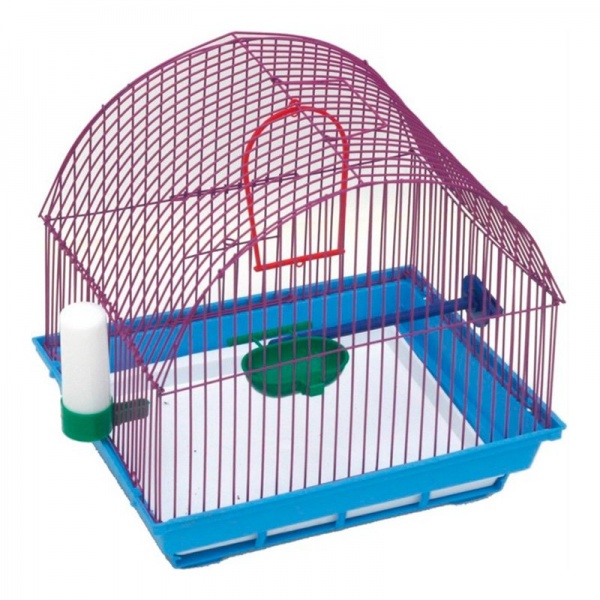 зоомарк 420 клетка для птиц малая полукруглая (комплект) 35*28*37