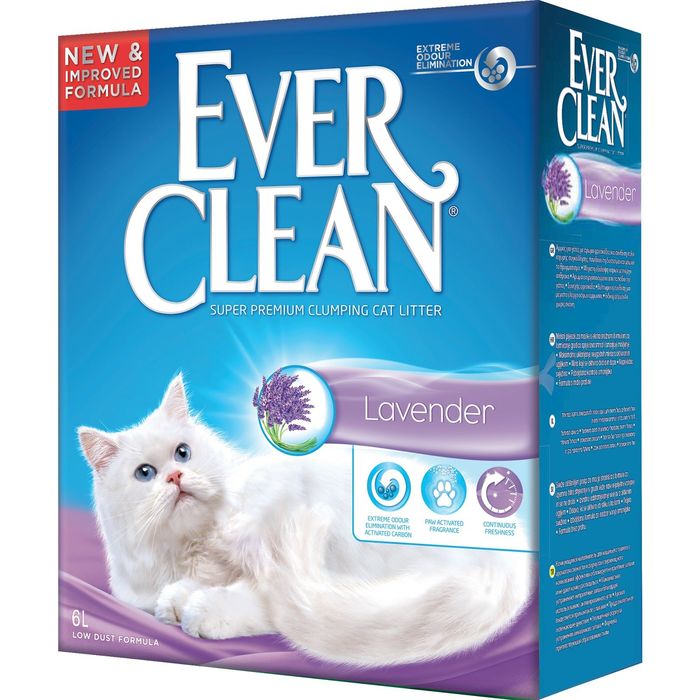 наполнитель для кошачьего туалета "ever clean lavender" с ароматом лаванды