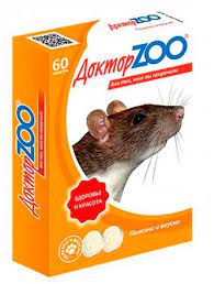 витамины для для крыс и мышей "доктор zoo здоровье и красота", 60 таб.