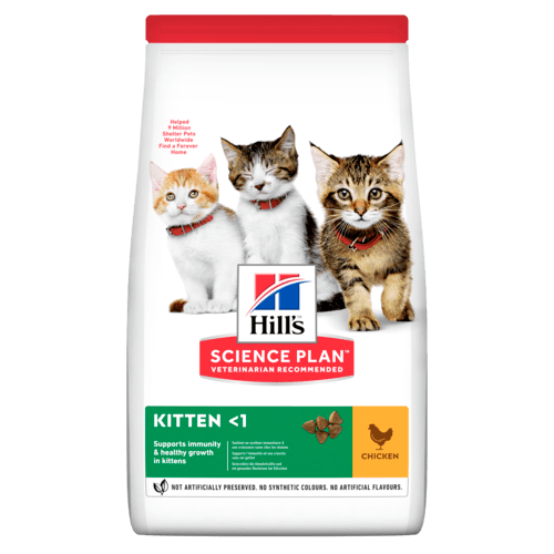 сухой корм для котят "hill's science plan kitten" (хиллс) с курицей