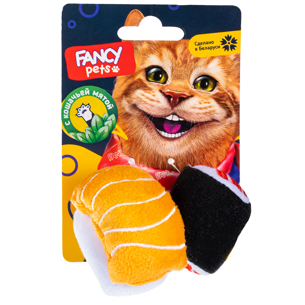 игрушка для кошек "fancy pets" (фэнси петс) суши 6,5 см