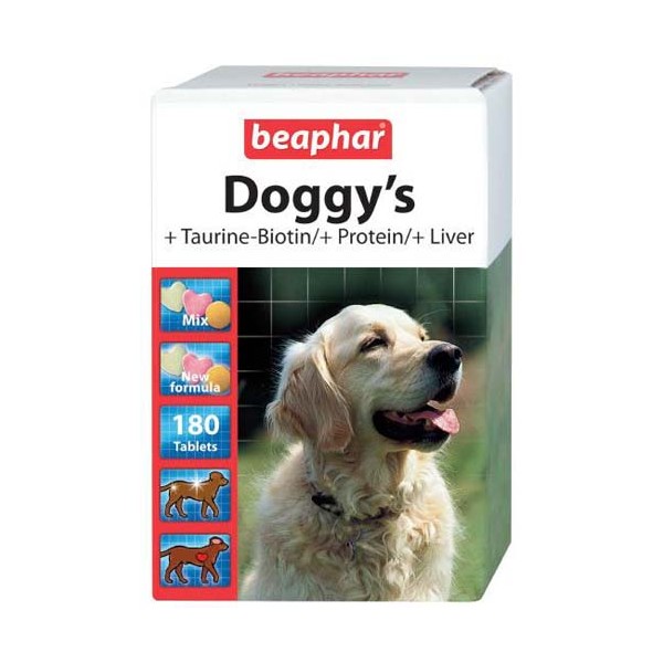 витамины для собак "beaphar doggy's mix" 180 таб