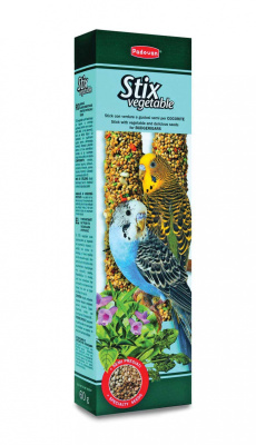 палочки для волнистых попугаев "padovan" (падован) овощные, 2 шт*60 г