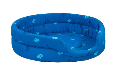 дарэлл 9142син лежак овальный стёганый 53*42*16см