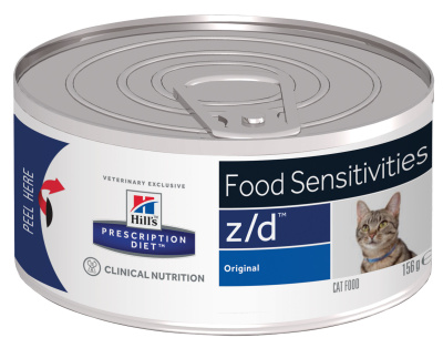 консервы hill's prescription diet feline z/d ultra для взрослых кошек, аллергия