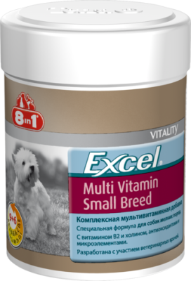 витамины для собак малых пород "8in1 excel multi vitamin small breed", 70 таблеток