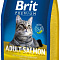 сухой корм для кошек "brit premium cat adult salmon" (брит) с лососем