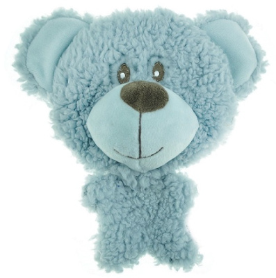 игрушка для собак "aromadog big head" мишка 12 см голубой