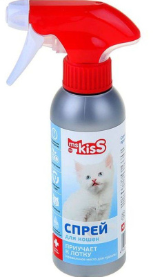 спрей для кошек "ms. kiss" (мс. кисс) приучает к лотку, 200 мл