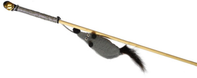 gosi sh-07076 игрушка д/кошек махалка "норковый хвостик на веревке" 50см