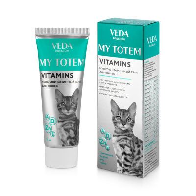 мультивитаминный гель для кошек my totem vitamins 75 мл