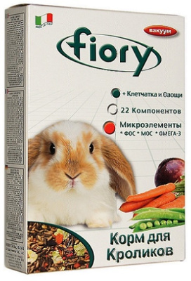 корм для кроликов "fiory karaote" (фиори)