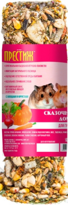 лакомство для грызунов "престиж" сказочный домик с овощами и фруктами, 90г