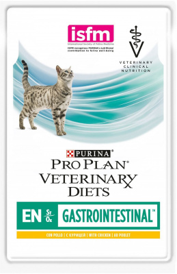 паучи для кошек при патологии жкт "pro plan veterinary diets en gastrointestinal" (проплан) с курицей