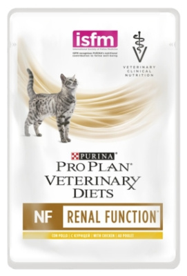 паучи для кошек с заболеваниями почек "pro plan veterinary diets nf st/ox renal function with chicken" с курицей