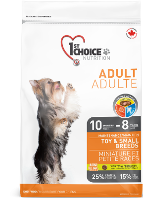 сухой корм 1st choice adult toy&small breeds для собак миниатюрных и мелких пород