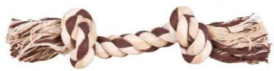 игрушка для собак "trixie" (трикси) верёвка разноцветная с узлом (150 г, 28 см)