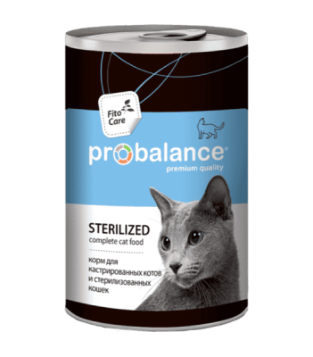 консервы для стерилизованных кошек "probalance sterilized" (пробаланс)