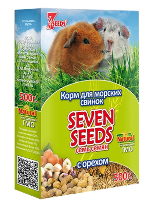 сухой корм seven seeds special для морских свинок с орехом