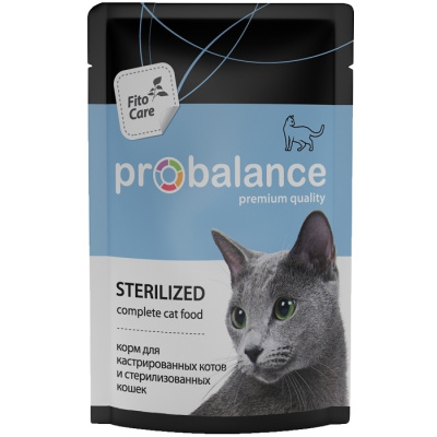 паучи для стерилизованных кошек "probalance" (пробаланс)