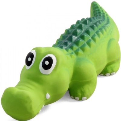 триол игрушка д/собак крокодильчик латекс 20см