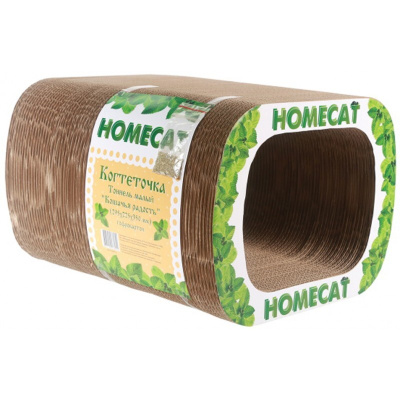 homecat кошачья радость 29,5х22,5х35 см когтеточка тоннель малый гофрокартон