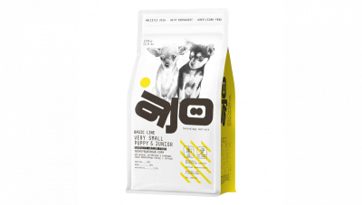 сухой полнорационный корм с гречкой для щенков миниатюрных пород "ajo dog holistic very small puppy & junior" (айо) с индейкой