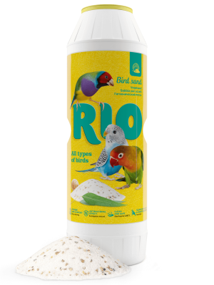 песок гигиенический для птиц "rio" (рио) с экстрактом эвкалипта и ракушечником, 2 кг