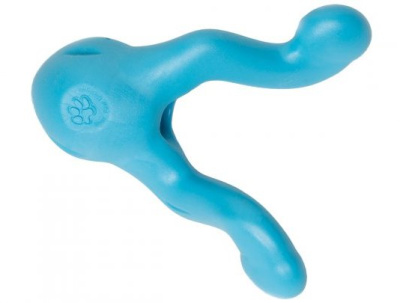 zogoflex игрушка для собак tizzi mini для лакомств 12 см голубая