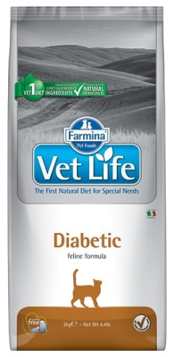 сухой диетический корм для кошек "farmina vet life diabetic" (фармина) при сахарном диабете