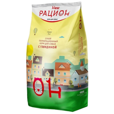 сухой корм для собак "наш рацион" с говядиной
