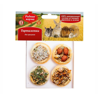 лакомство для грызунов "престиж" тарталетки, 50г