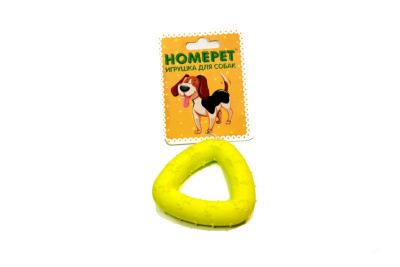 игрушка для собак "homepet" треугольник 7,2 см