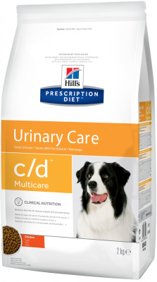 сухой корм для собак "hill's prescription diet c/d urinary tract health" (хиллс си/ди уринари) профилактика мкб струвиты