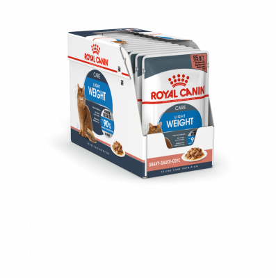 паучи для взрослых кошек для профилактики лишнего веса "royal canin ultra light" (роял канин) мелкие кусочки в соусе