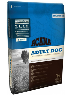 сухой корм acana adult dog для взрослых собак с цыпленком