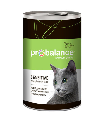 консервы для кошек с чувствительным пищеварением "probalance sensitive" (пробаланс)