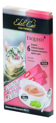 лакомство крем-суп для кошек "edel cat" (эдель кэт) сливочный йогурт с индейкой, 1 шт