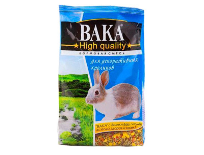 корм для декоративных кроликов "вака high quality"