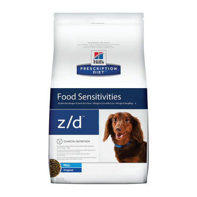 сухой корм для собак мелких пород "hill's prescription diet z/d allergy management" при аллергии