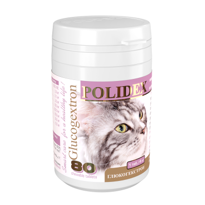 polidex глюкогекстрон для кошек, таблетки, № 80, профилактика и лечение опорно- двигательного аппарата
