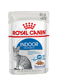паучи royal canin indoor sterilised в желе для стерилизованных кошек, живущих в помещении