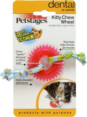 игрушка для кошек petstages dental орка колесико 1,9х8,7х16.3см