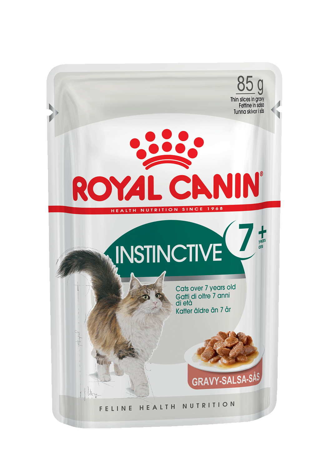 консервы royal canin instinctive +7 в соусе для пожилых кошек