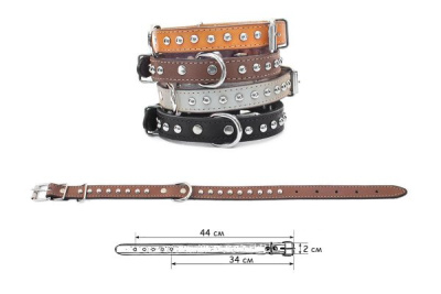 дарэлл 010120рыж ошейник кожаный "стандарт" простой 1 слой безразмерный 20мм*44см