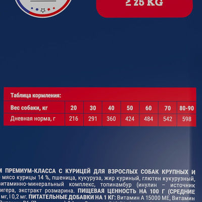 сухой корм для собак крупных и гигантских пород "brit premium dog adult large and giant" (брит l&xl) с курицей